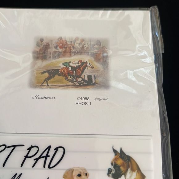 💥🆕Horse / Racehorse Notepad & Magnet Set - Picture 2 of 2
